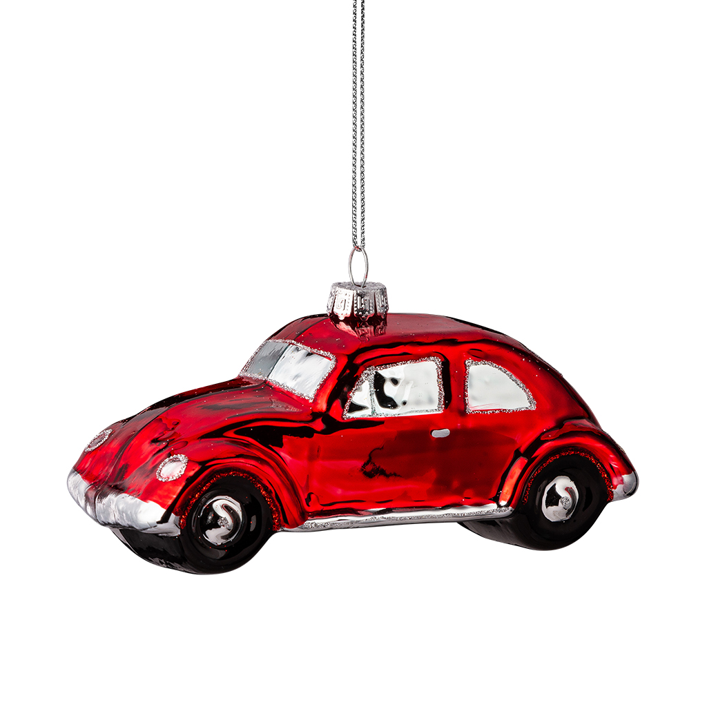 Изображение товара Украшение ErichKrause Decor Ретро жук стекло 15 см елочное украшение