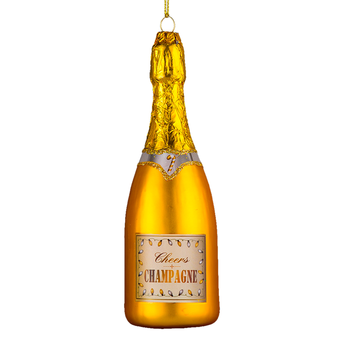 Изображение товара Украшение ErichKrause Decor Шампанское GOLD 15см из стекла