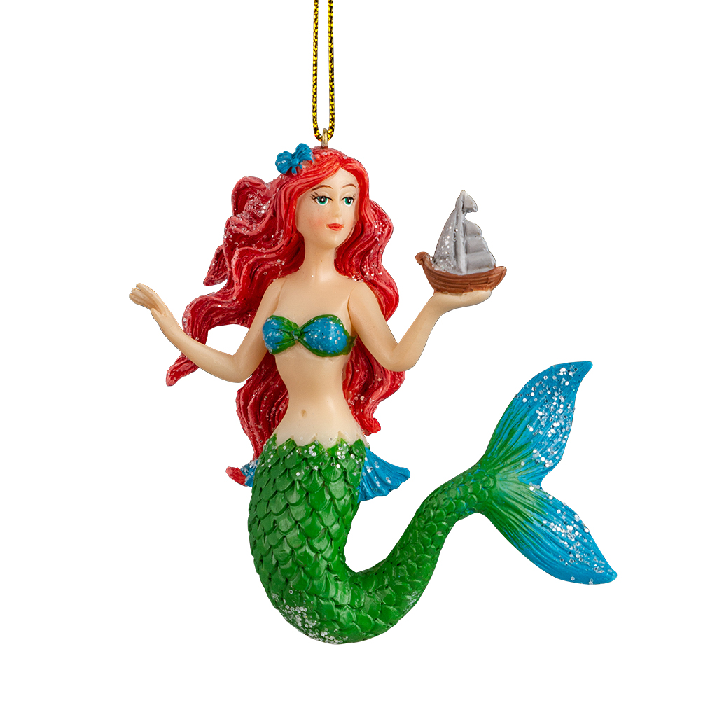 Изображение товара Украшение елочное Русалочка 9.5 см из полирезины от ErichKrause