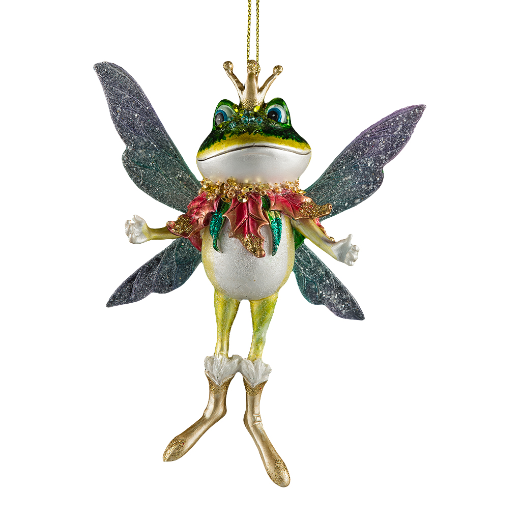 Изображение товара Украшение елочное Фея-лягушонок 12.5см из полирезина для искусственной елки