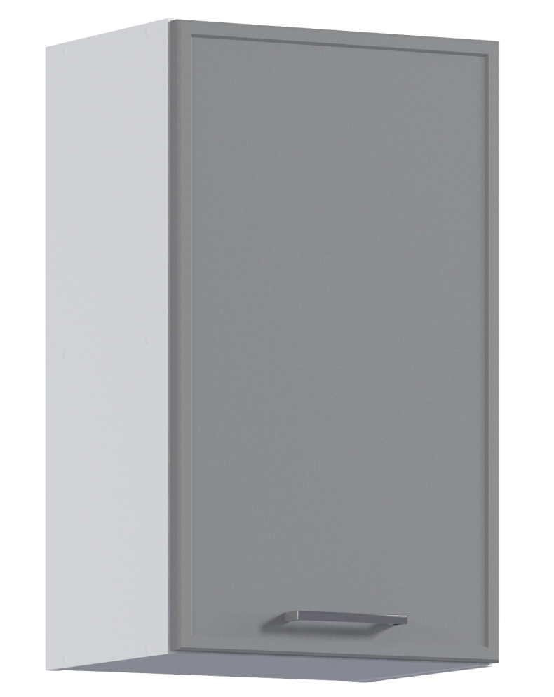 Изображение товара Навесной шкаф Мюнхен 40 см из МДФ для кухни с белой матовой поверхностью