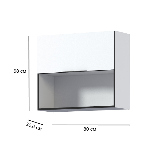 Изображение товара Шкаф 80 навесной Метод 80Х68Х30,5 см