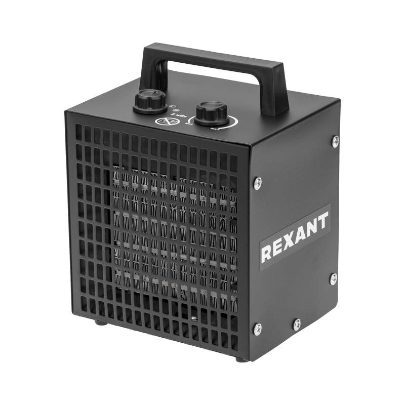 Изображение товара Электрическая тепловая пушка REXANT 2 кВт квадратная PTC для обогрева и сушки помещений