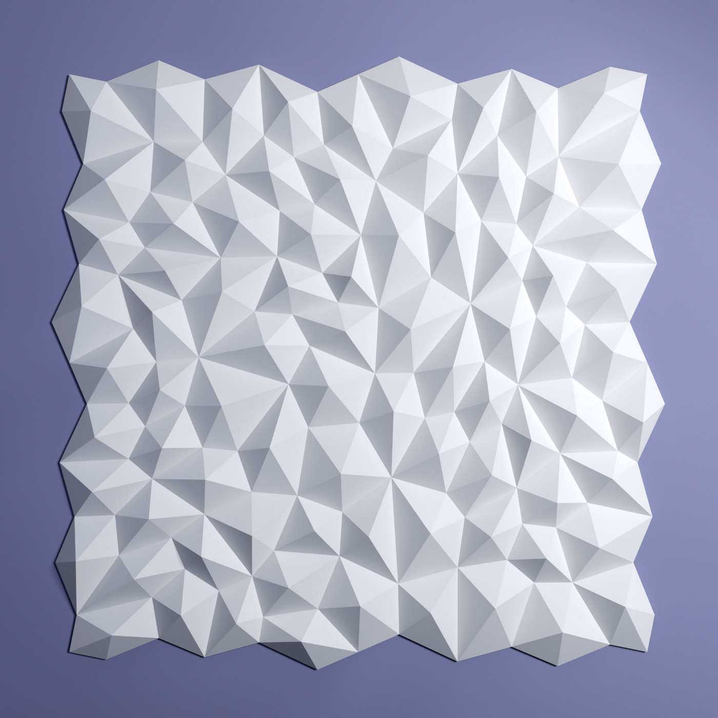Изображение товара Стеновая панель Polymer Bello Deco СП 15 500*500 белый орнамент влагостойкая
