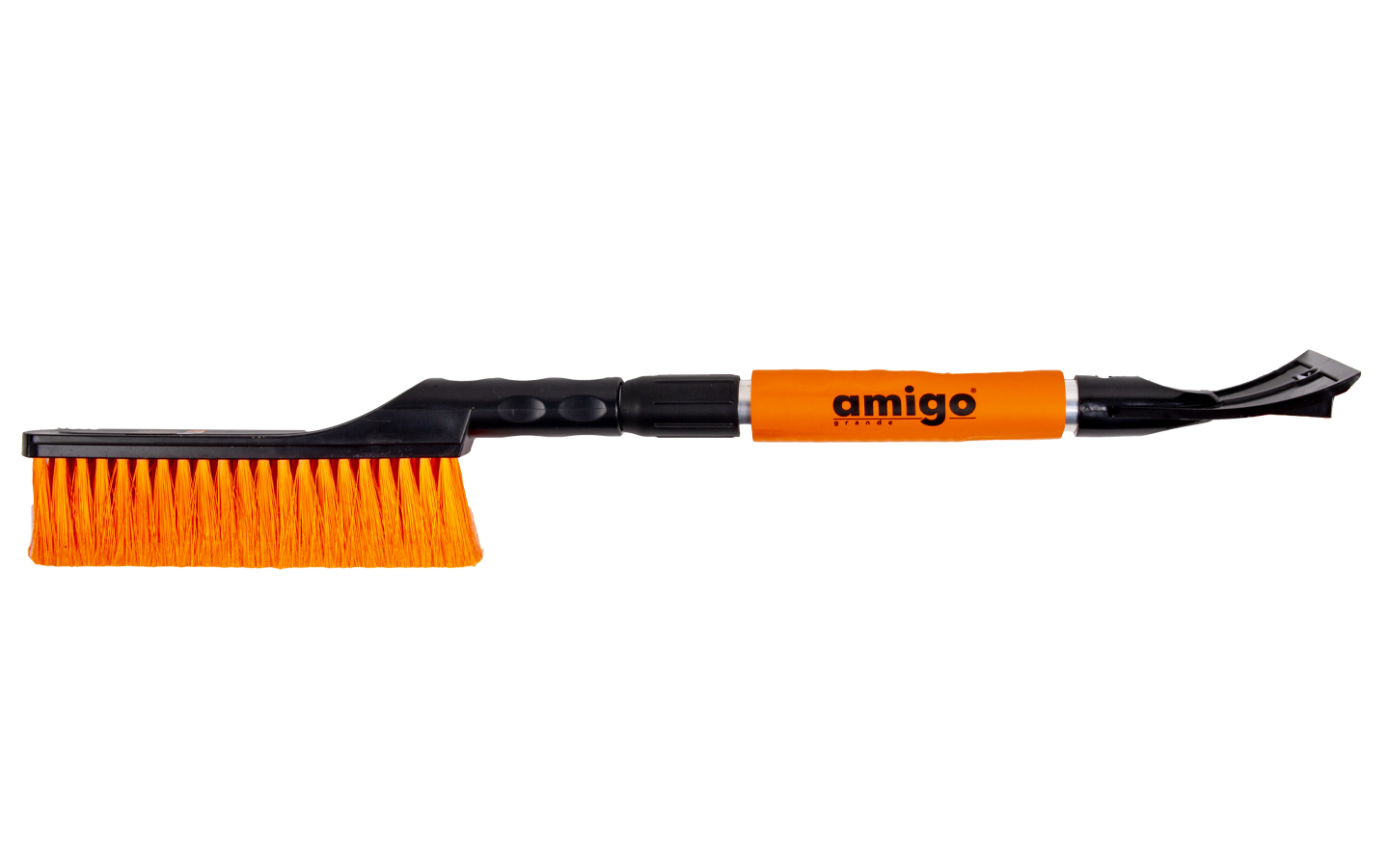 Изображение товара Телескопическая щетка-скребок для снега и льда Amigo 71082 длина 65-82 см