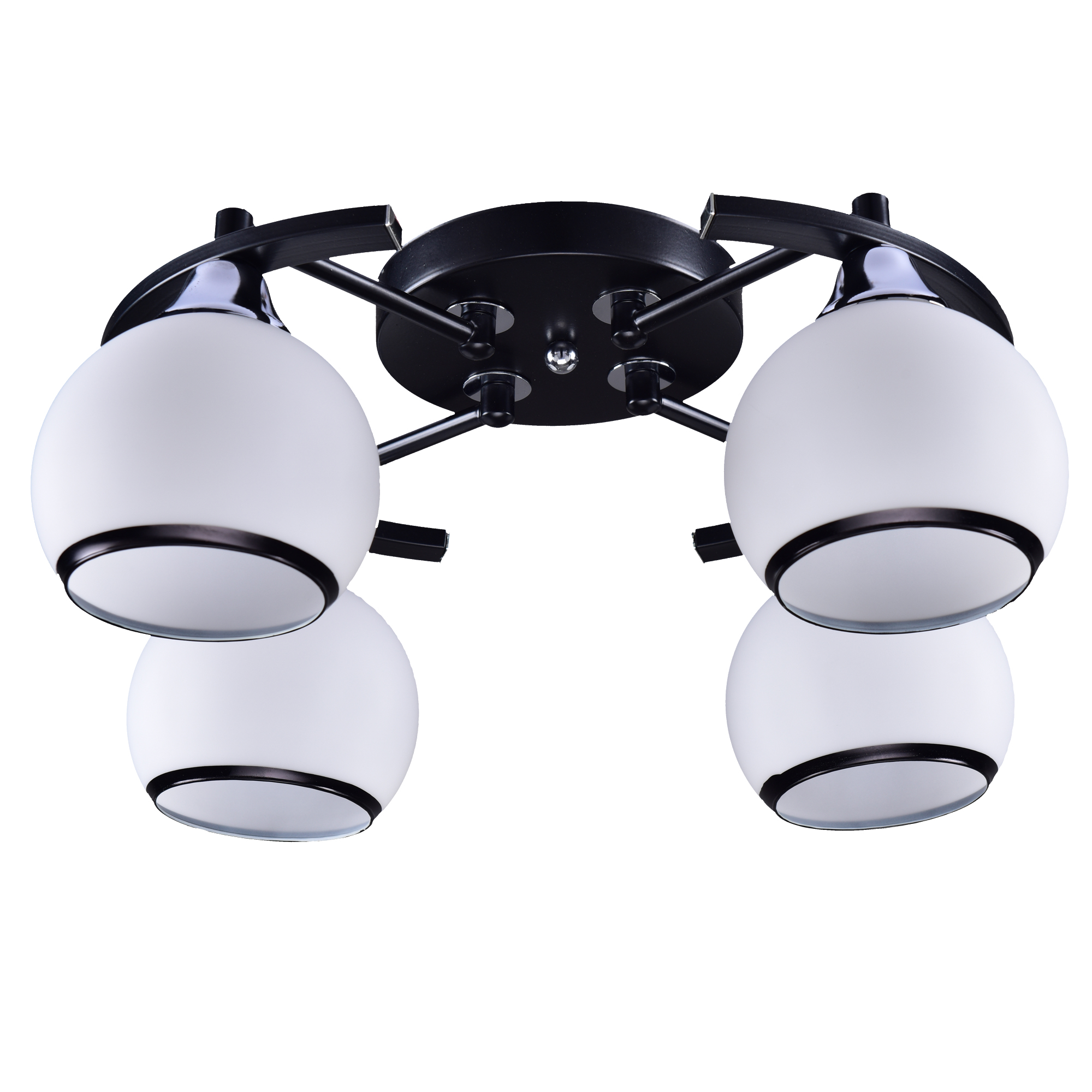 Изображение товара Люстра потолочная РОССВЕТ, 4хE27x60W, черный