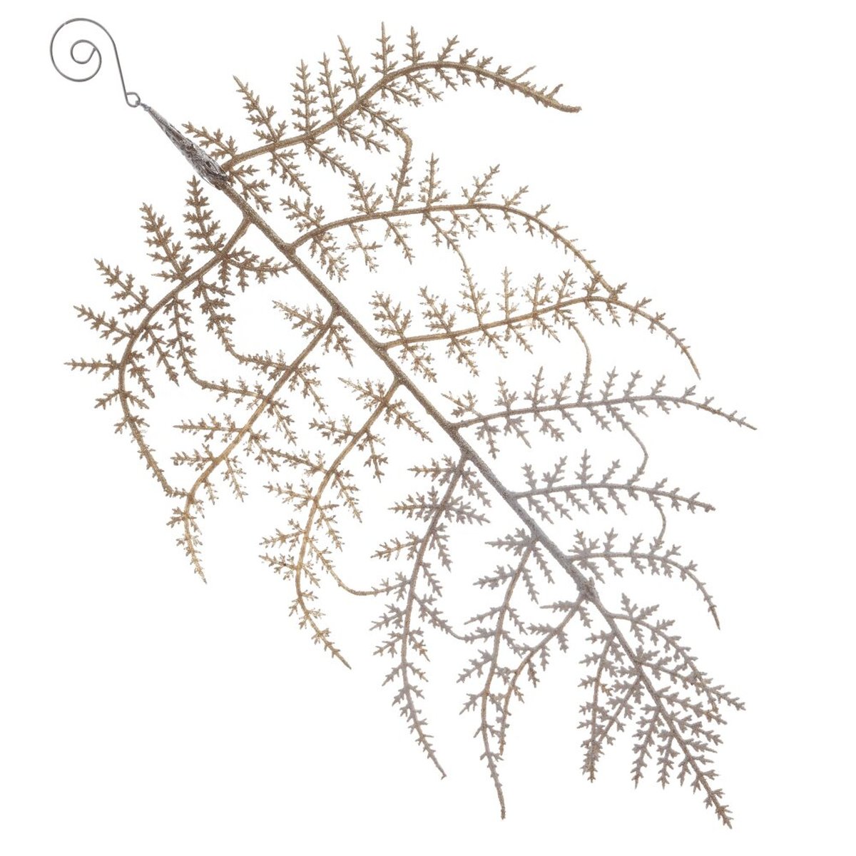 Изображение товара Декоративная ветка для праздников 39 см золотистая