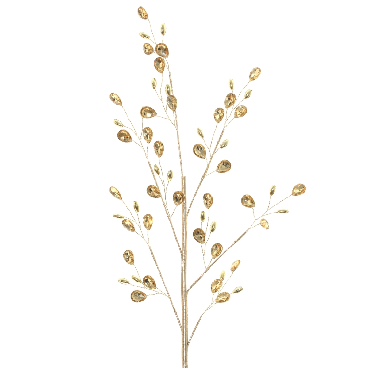 Изображение товара Декоративная ветка с мерцающими искорками 20x20x65 см для новогодних украшений