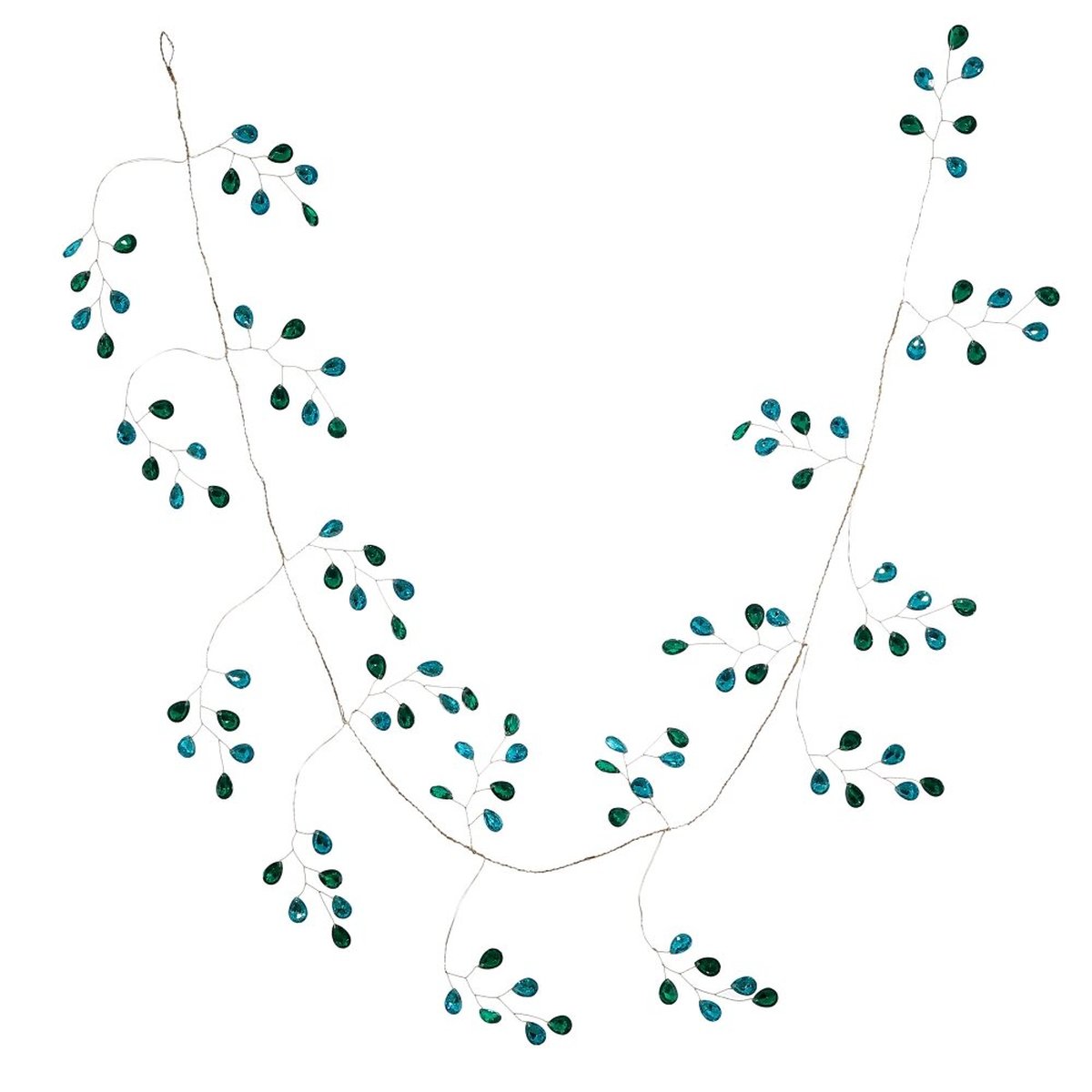 Изображение товара Декоративная гирлянда голубая 131 см для праздничного оформления интерьера