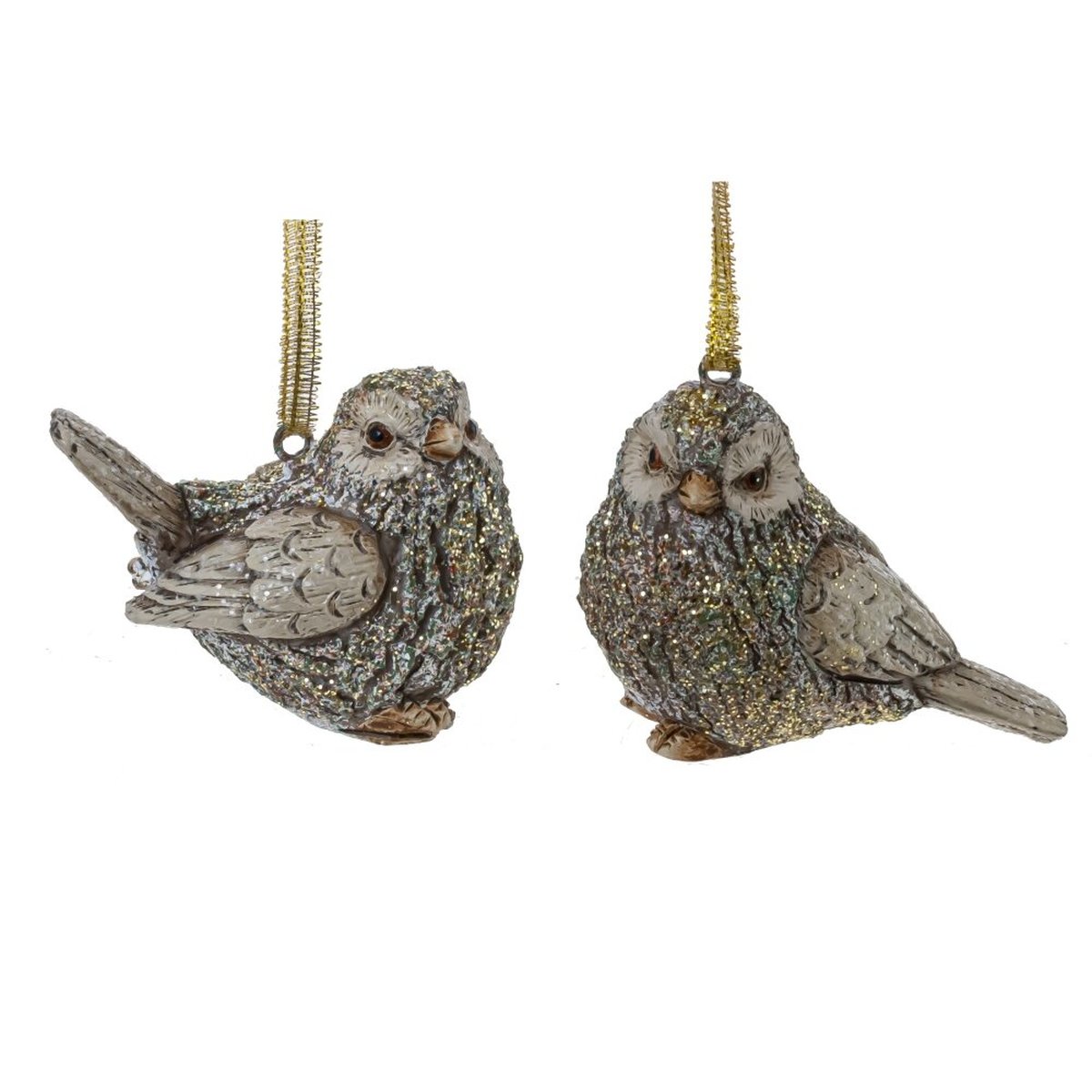 Изображение товара Изделие декоративное подвесное "Птичка", L6 W4 H5 см, 2в. золотистый