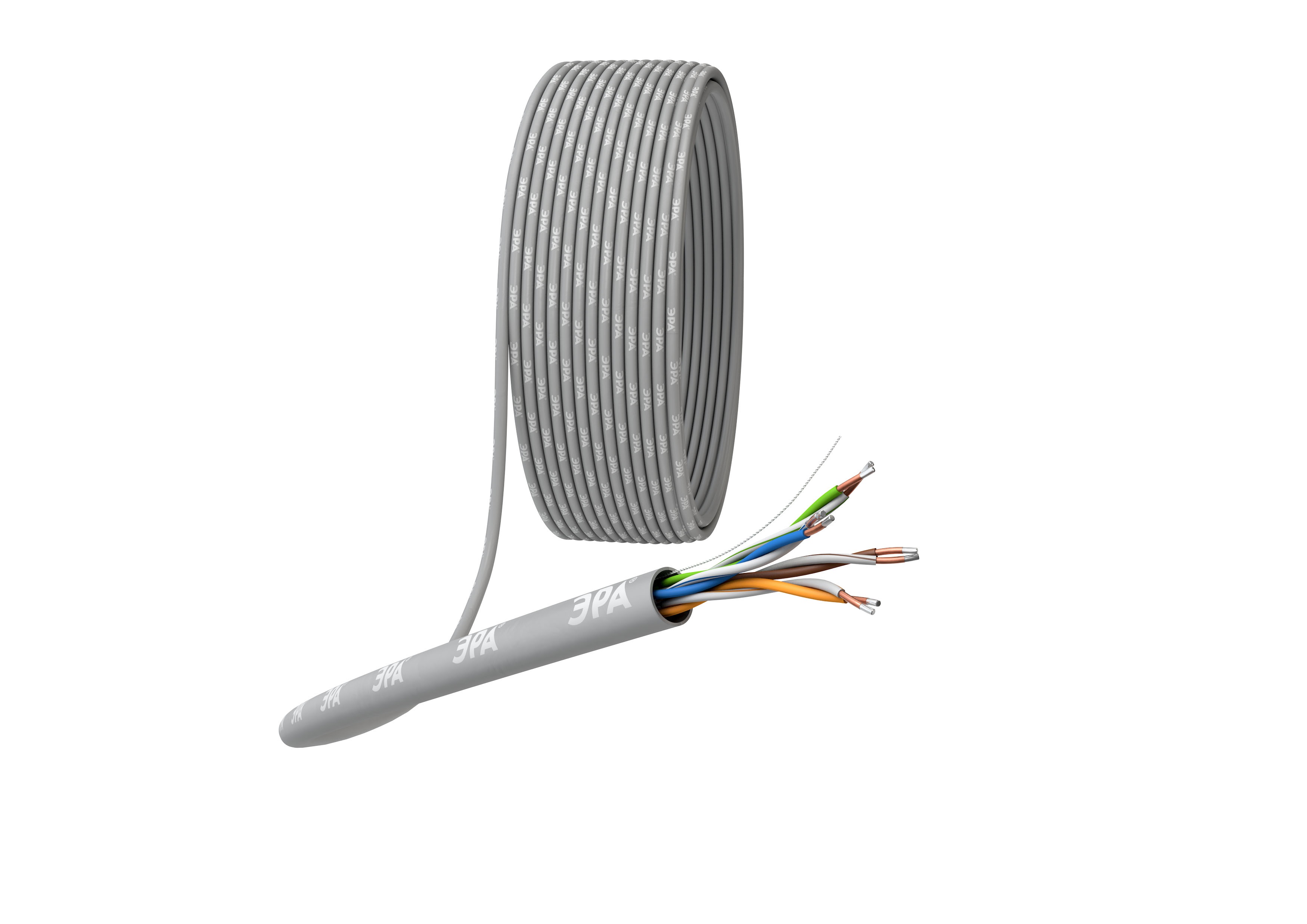 Изображение товара Кабель витая пара ERA SIMPLE U/UTP Cat5e 100 м для ЛВС IP-телефонии и ТВ