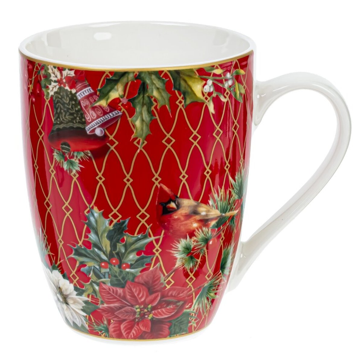 Изображение товара Кружка рождественский вальс 350 мл фарфор праздничная декорация подарки