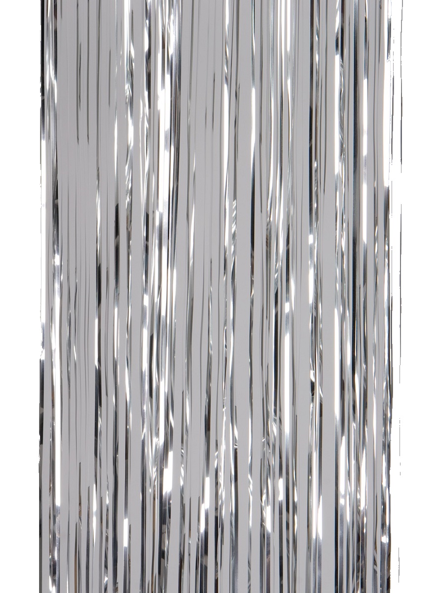 Изображение товара Мишура Дождик серебристая 2,0 м для украшения елки и интерьера