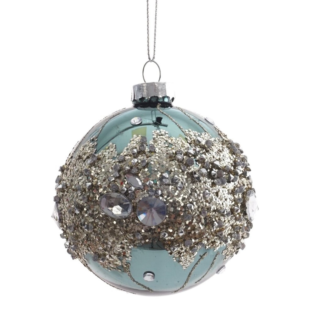 Изображение товара Украшение новогоднее "Шар", L8 W8 H9 см зеленый