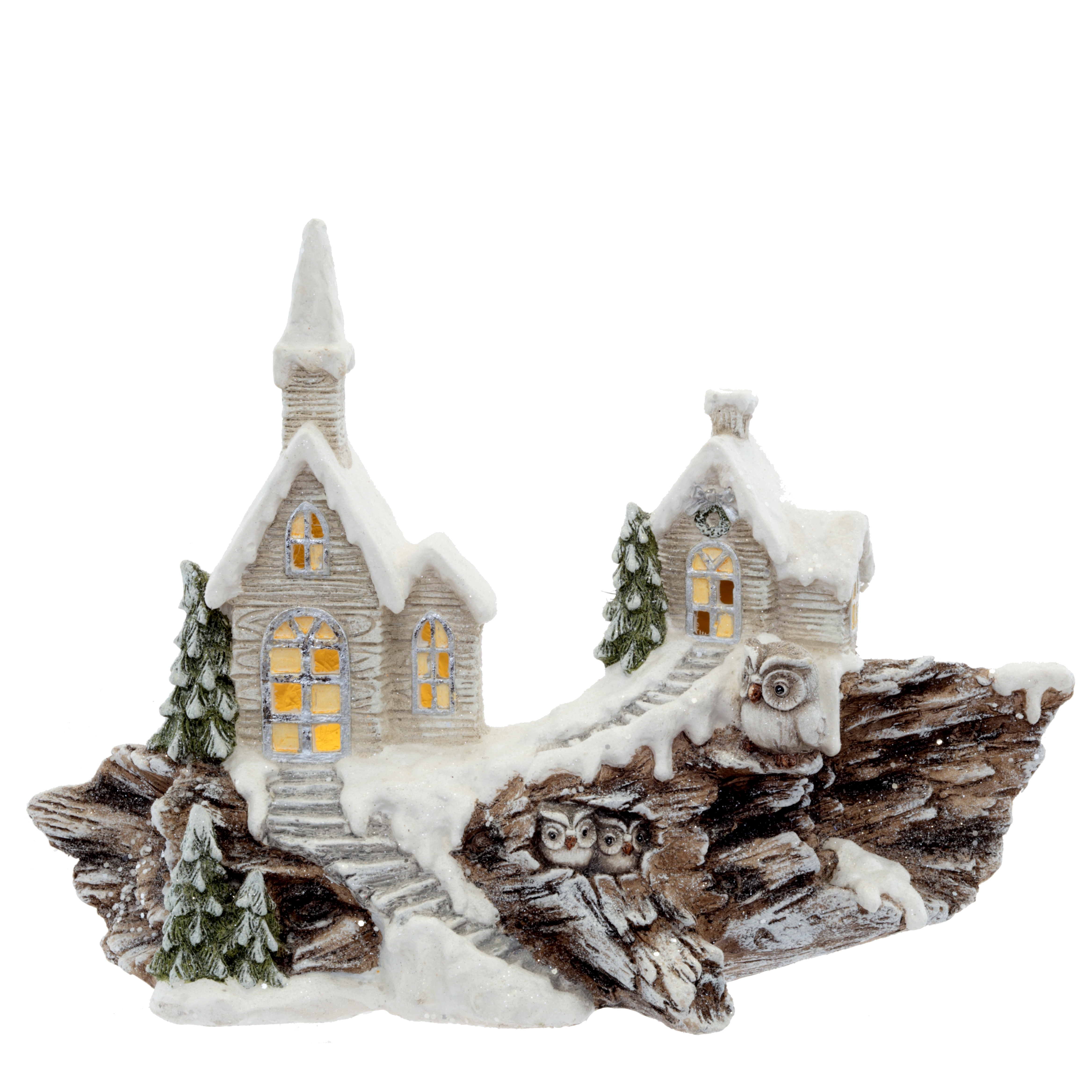 Изображение товара Декоративная фигурка Домик с подсветкой 67x25x48 см для интерьера