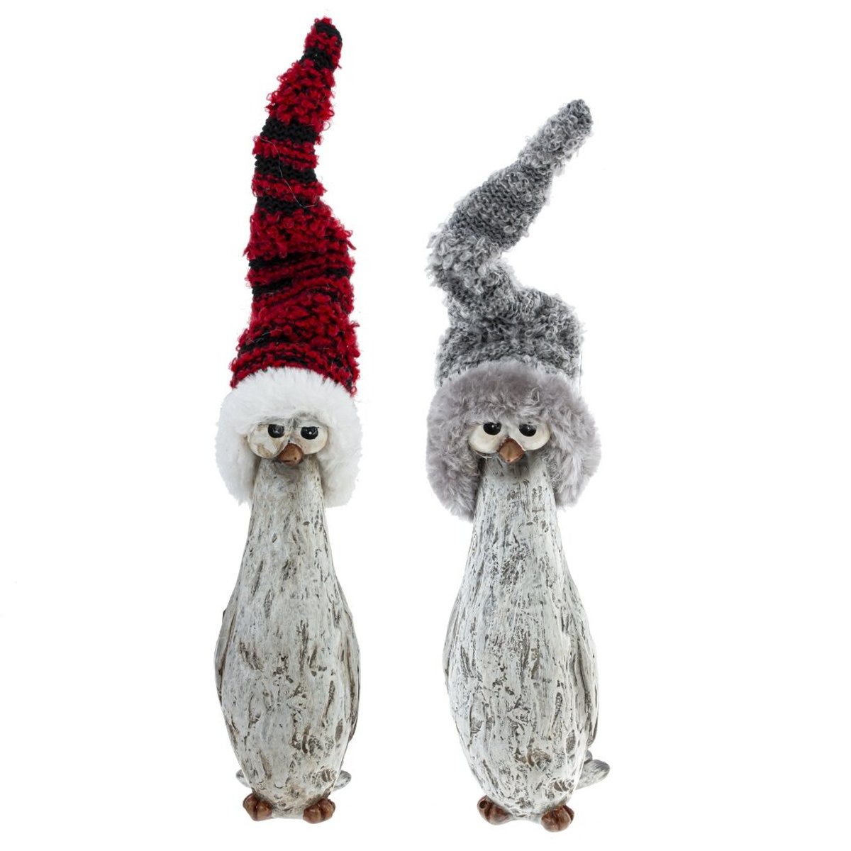 Изображение товара Декоративная фигурка Птичка из полимерных материалов в колпаке, новогодний декор