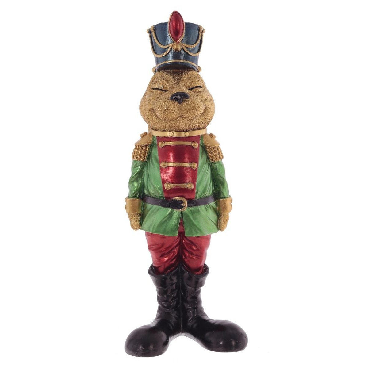 Изображение товара Декоративная фигурка Солдатик-зайка 21,5 см яркий дизайн для интерьера