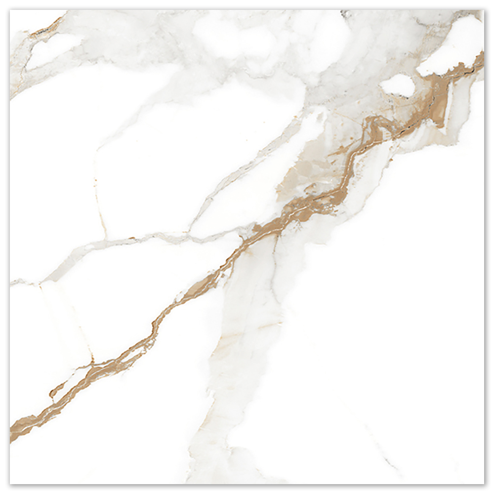 Изображение товара Керамогранит AB Gres Colonial Bianco Glossy 60x60 см 1,44 м² светлый глянец Индия