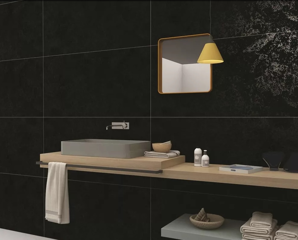 Изображение товара Керамогранит Maimoon Carving Barcode black 60X120 см 1,44 м²