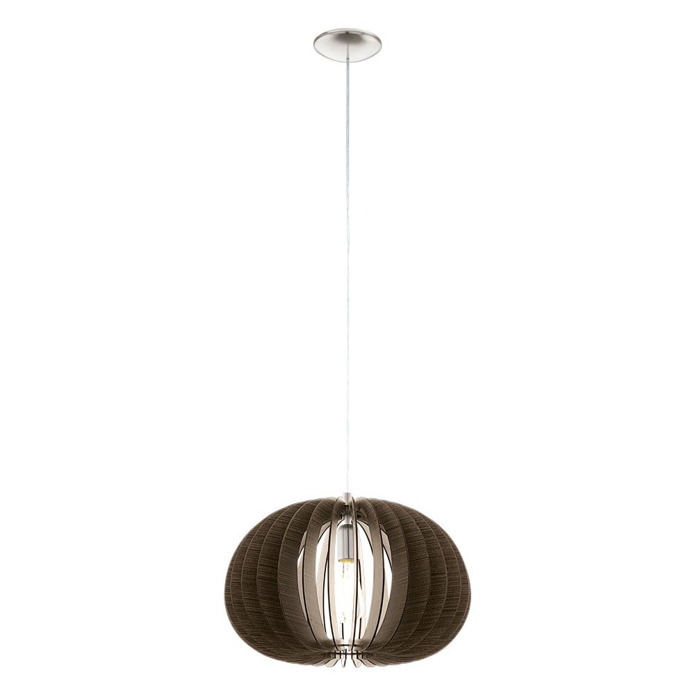 Изображение товара Подвес COSSANO: 1x60W (E27), Ø450, H1500, дерево, темно-коричневый