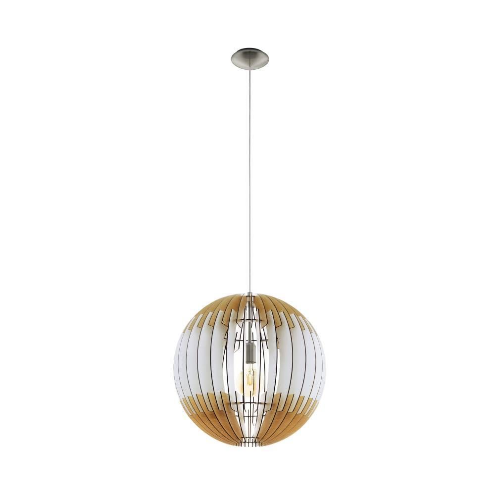 Изображение товара Подвес OLMERO 1: 1x60W (E27), Ø500, дерево/натуральный