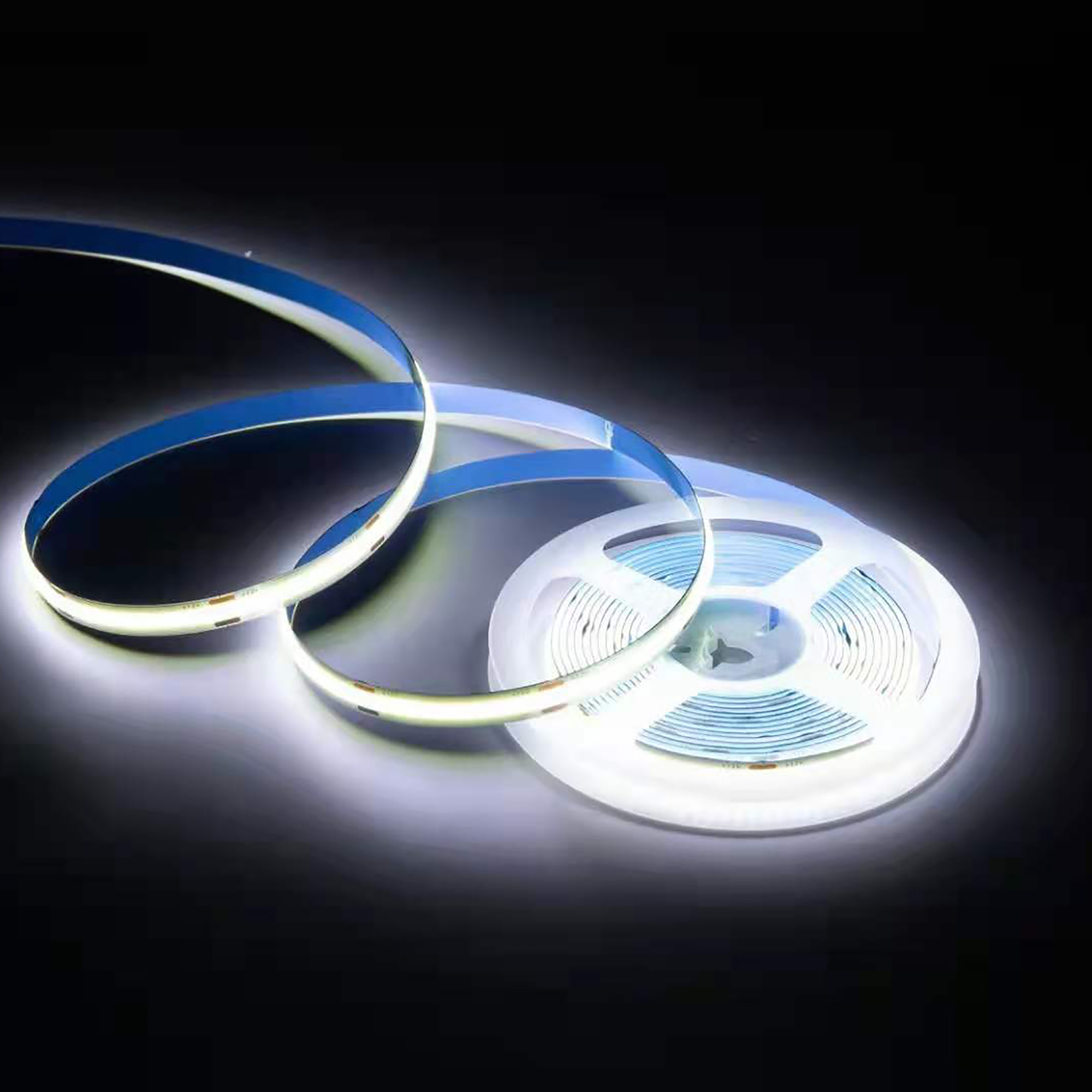 Изображение товара Светодиодная лента 24в 12вт/м cob 320д/м ip65 1000лм/м 5м cri 90+ 6500к