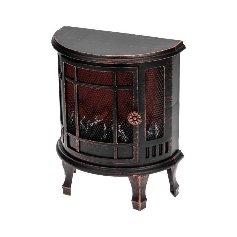 Изображение товара Светодиодный камин Винтаж мини с эффектом живого огня 24,8х12,7х30 см с USB, бронзовый