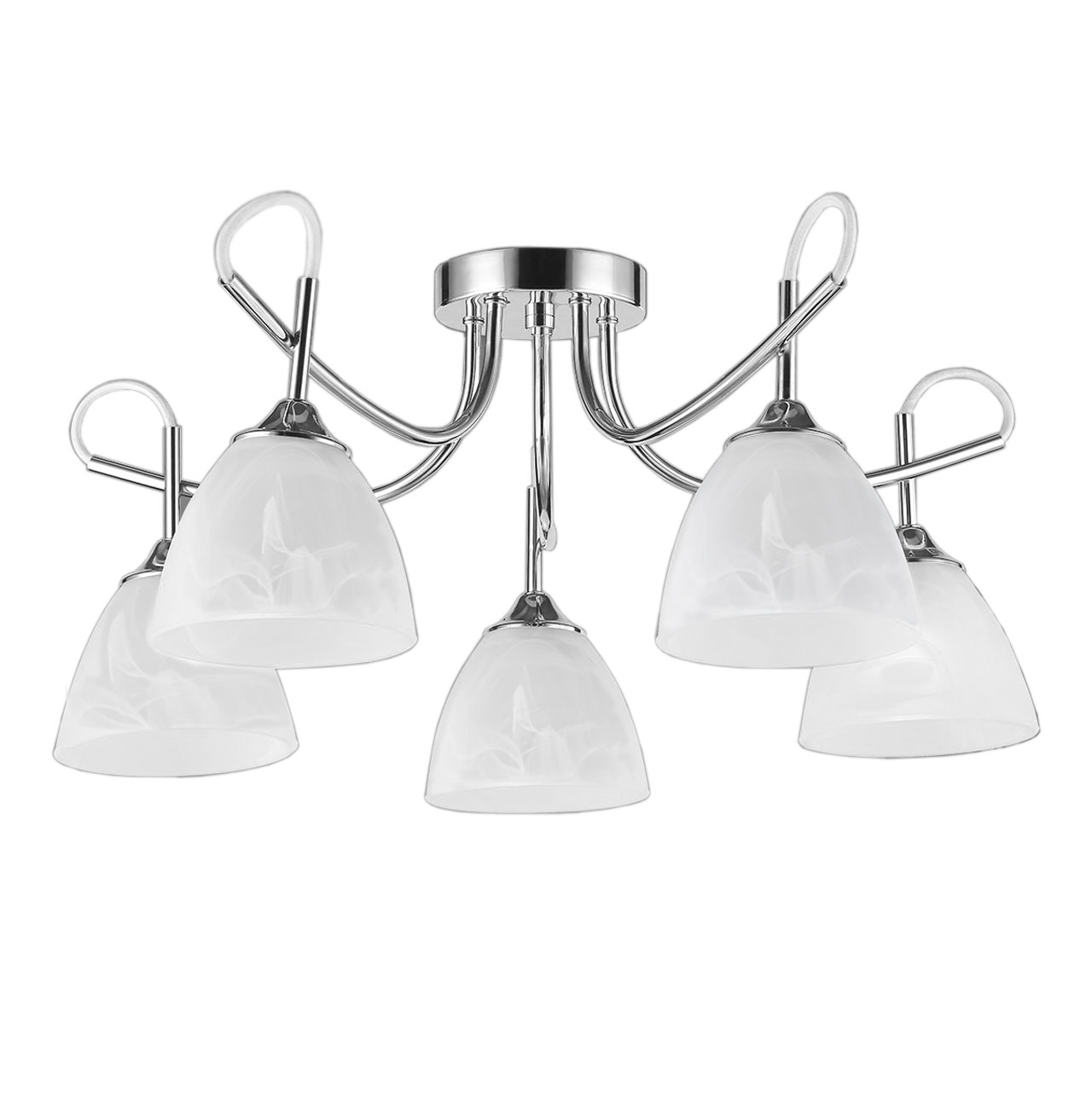 Изображение товара Люстра Альфа 5х40W E27 220V хром современная потолочная люстра