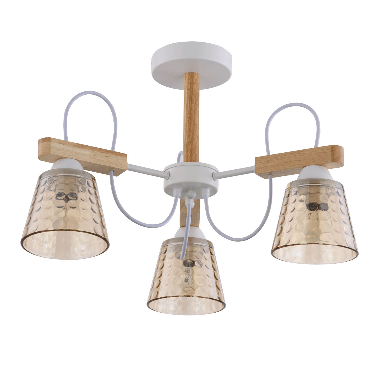 Изображение товара Люстра Дэла 3х60W E27 220V белая современная стильная потолочная