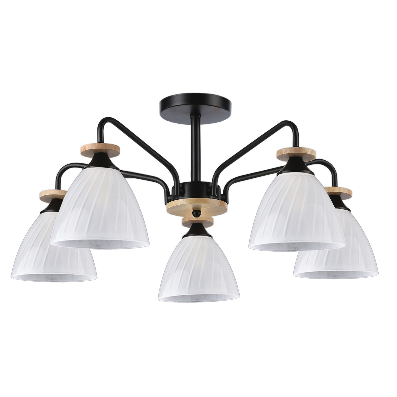 Изображение товара Люстра Дэла 5х40W E27 220 V чёрная современная потолочная люстра