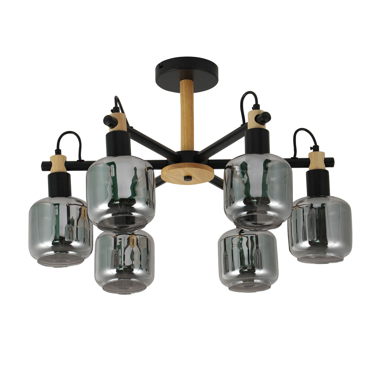 Изображение товара Люстра Дэла 6х60W E14 220 V чёрная