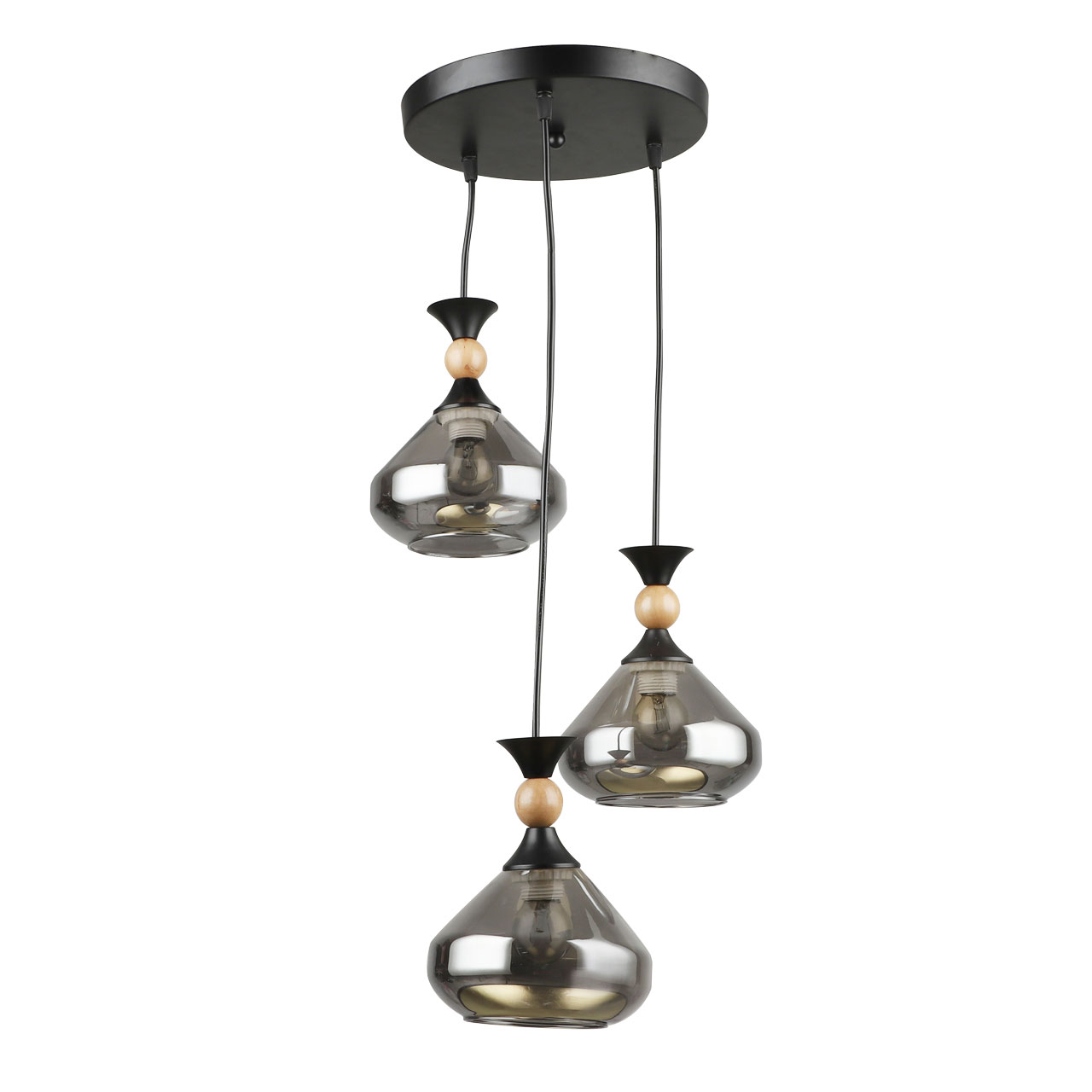 Изображение товара Люстра Лоск 3х60W E27 220 V чёрная