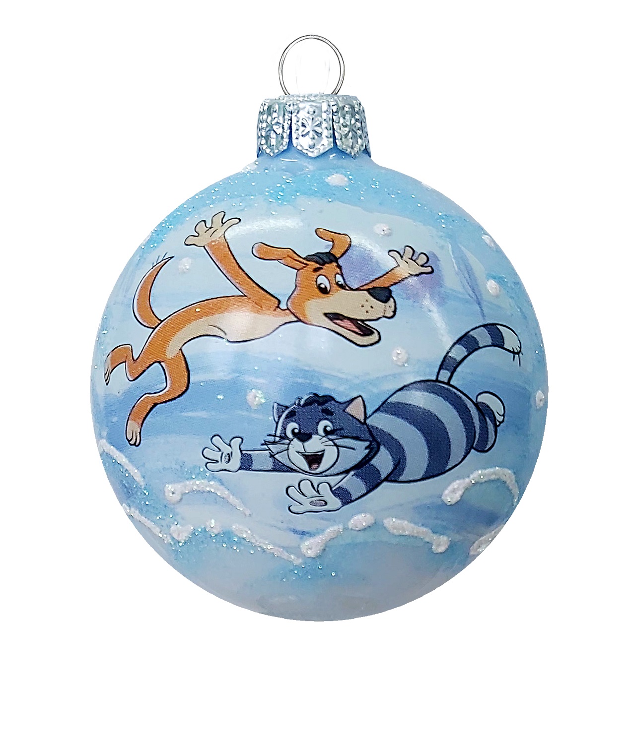 Изображение товара Шар Елочное украшение Шарик и Матроскин 8 см в подарочной упаковке