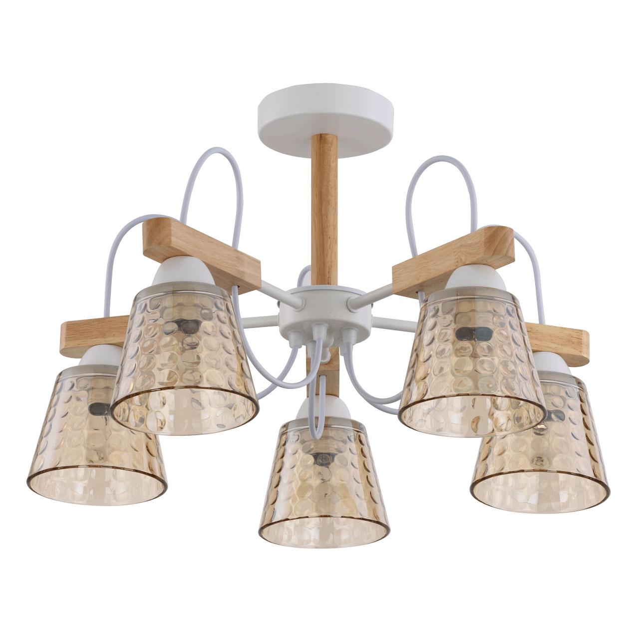 Изображение товара Люстра Дэла 5х60W E27 220 V золотистый современная потолочная люстра