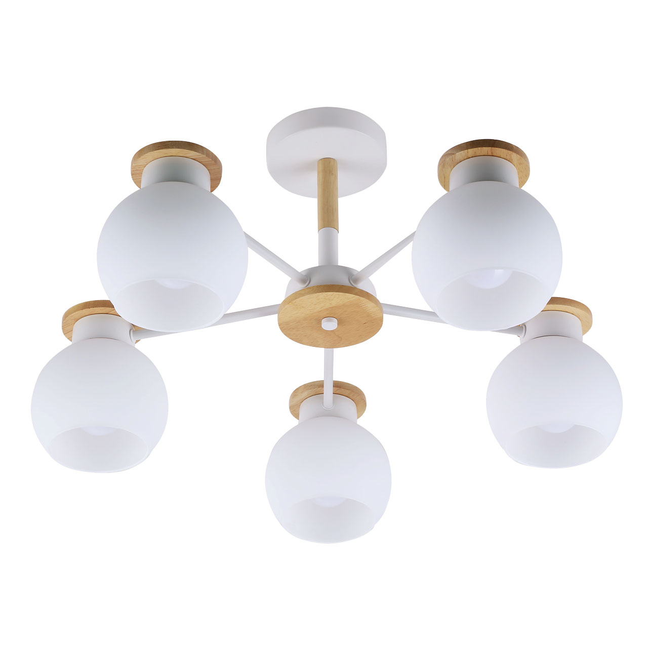 Изображение товара Люстра Дэла 5х60W E27 220 V белая для потолка