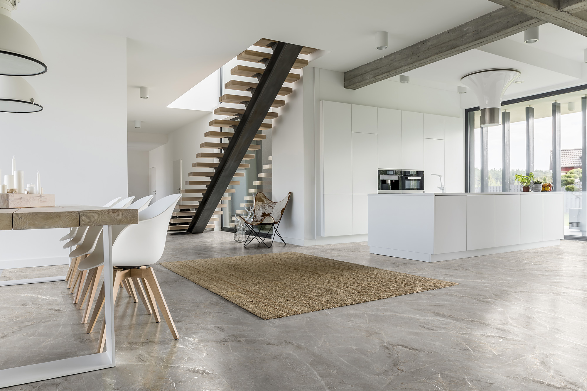 Изображение товара Керамогранит Global Tile Tulip серый 60x120 см 1,44 м² для внутренней отделки