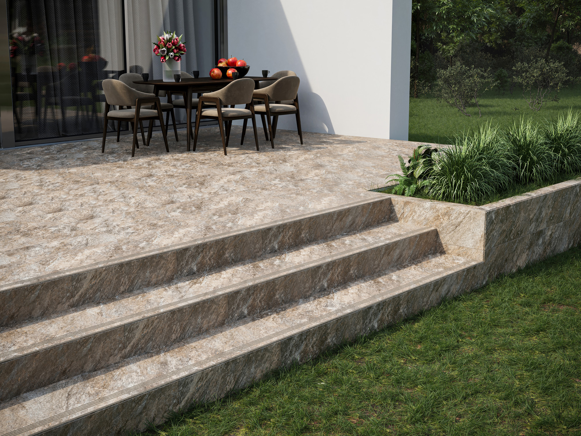 Изображение товара Ступень Керамическая Global Tile Thor бежевый 30X60 см