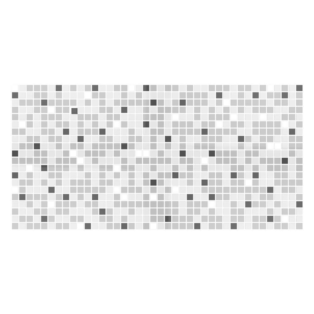 Изображение товара Панель ПВХ листовая 0,3мм мозаика Микс серый для отделки стен