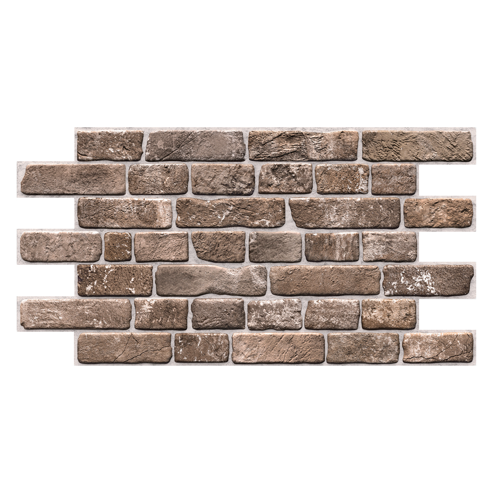 ПанельПВХлистовая0,4ммкирпич"Ретрокоричневый"