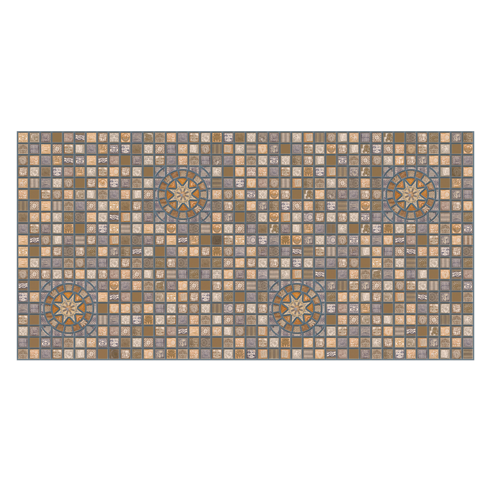 Изображение товара Панель ПВХ листовая Медальон синий 0.4мм для стен отделка влагостойкая