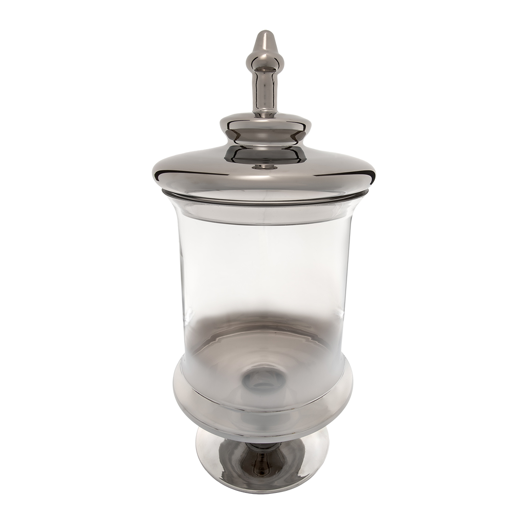 Изображение товара Ваза-конфетница из стекла c крышкой 175 мм 175 мм 415 мм