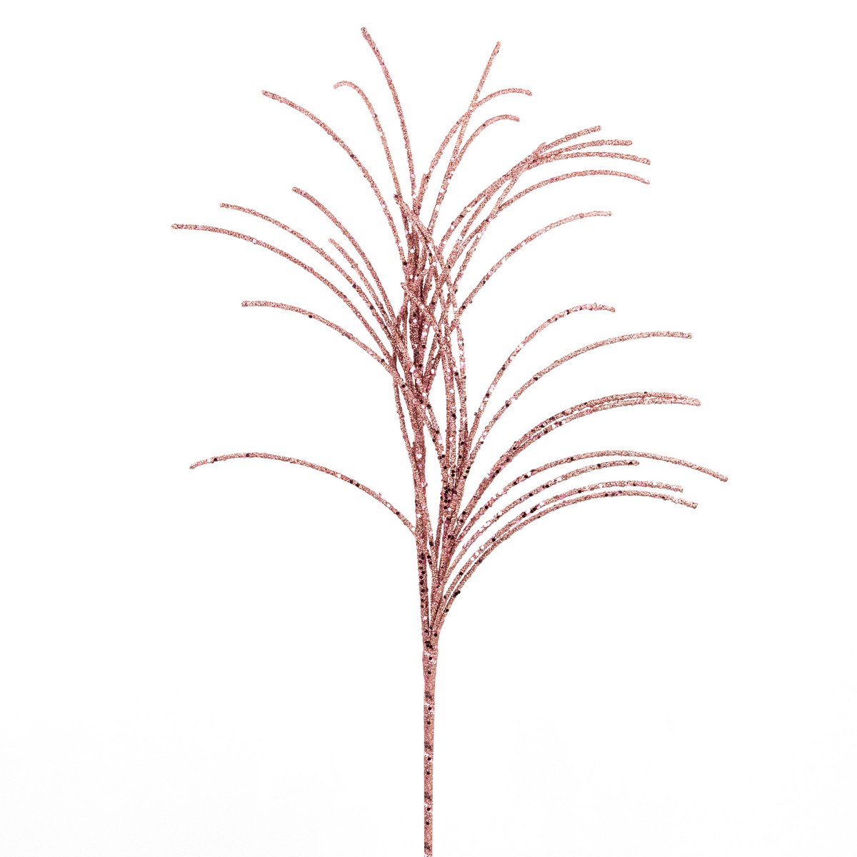 Изображение товара Ветка декоративная с глиттером, 71см, розовый