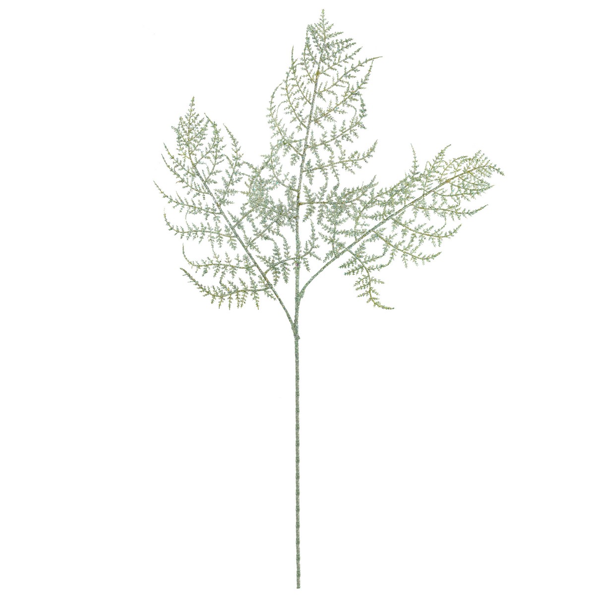 Изображение товара Ветка с глиттером, H80см, зеленый