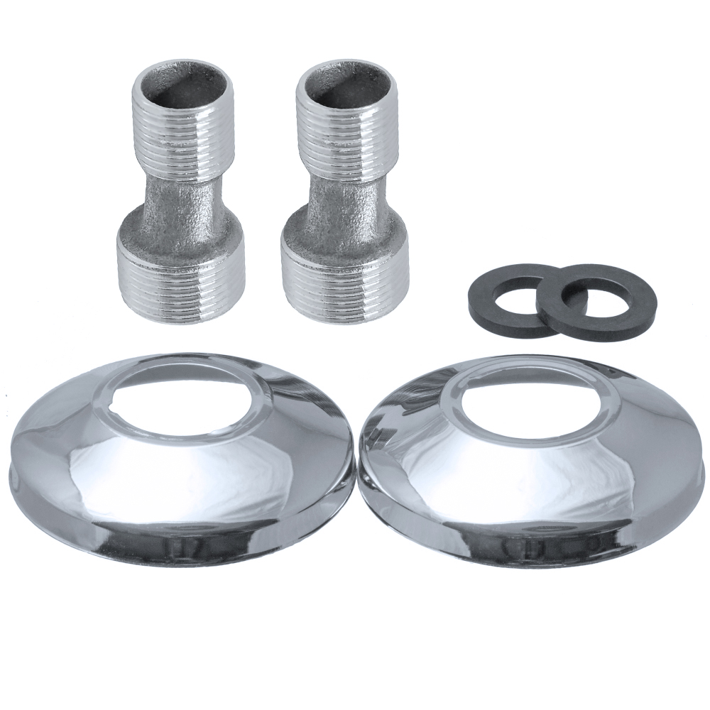 Изображение товара Комплект - эксцентрик для смесителя MasterProf 3/4" х 1/2" н/н и чашка (отражатель) 3/4" (пара)