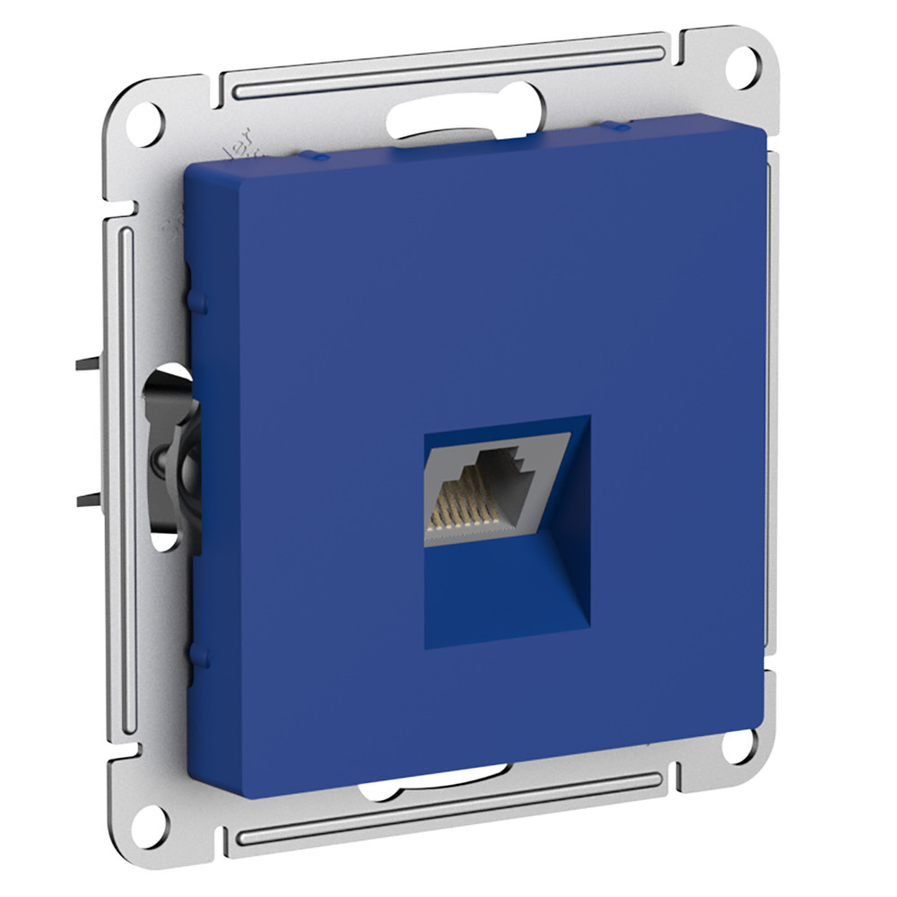 Изображение товара Розетка RJ-45 1 пост Systeme Electric Atlas Design аквамарин