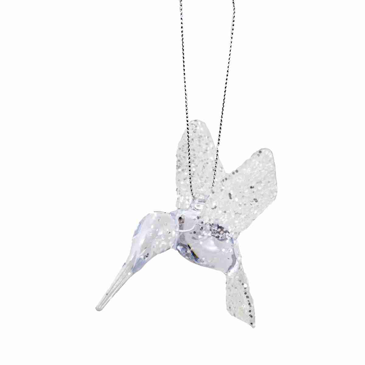 Изображение товара Украшение подвесное Колибри из пластика 6см для интерьера и праздника