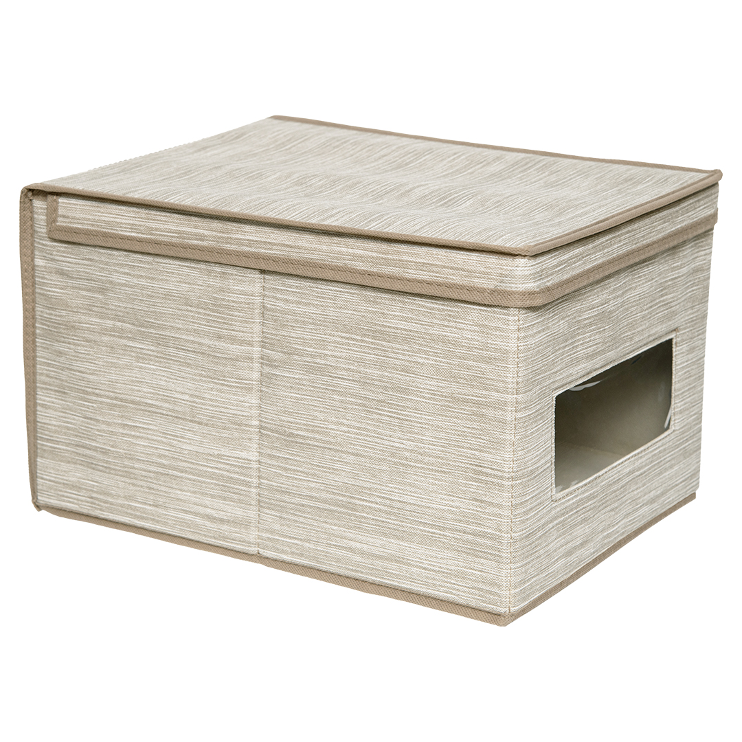 Изображение товара Короб для хранения «Латте», Д400 Ш300 В250, бежевый