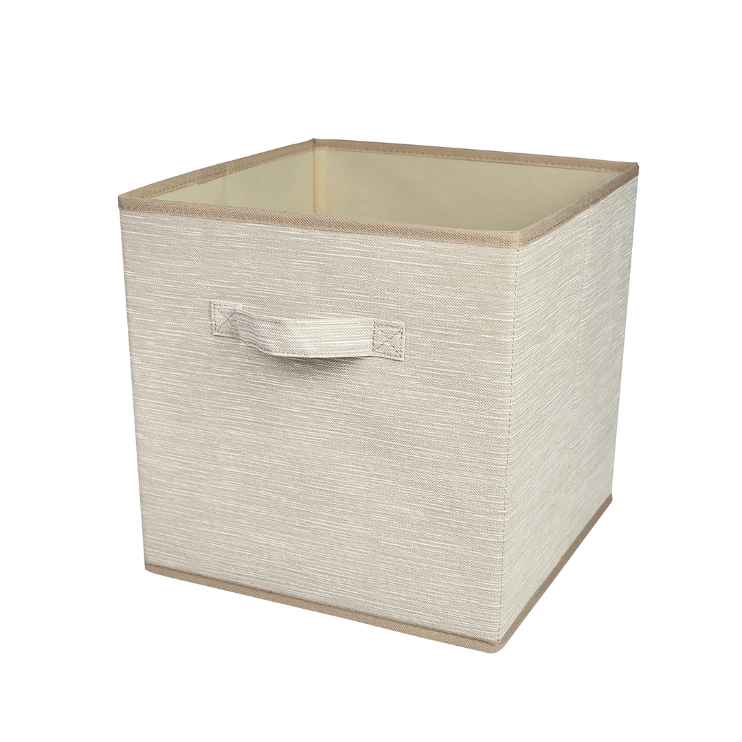 Изображение товара Короб-кубик для хранения Латте 300x300x300 мм бежевый складной