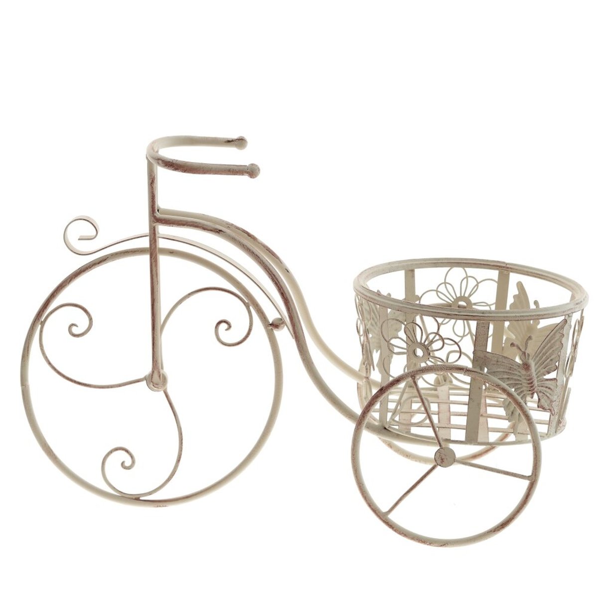 Изображение товара Стильная металлическая подставка для цветов L54 W24 H36 см для интерьера и улицы