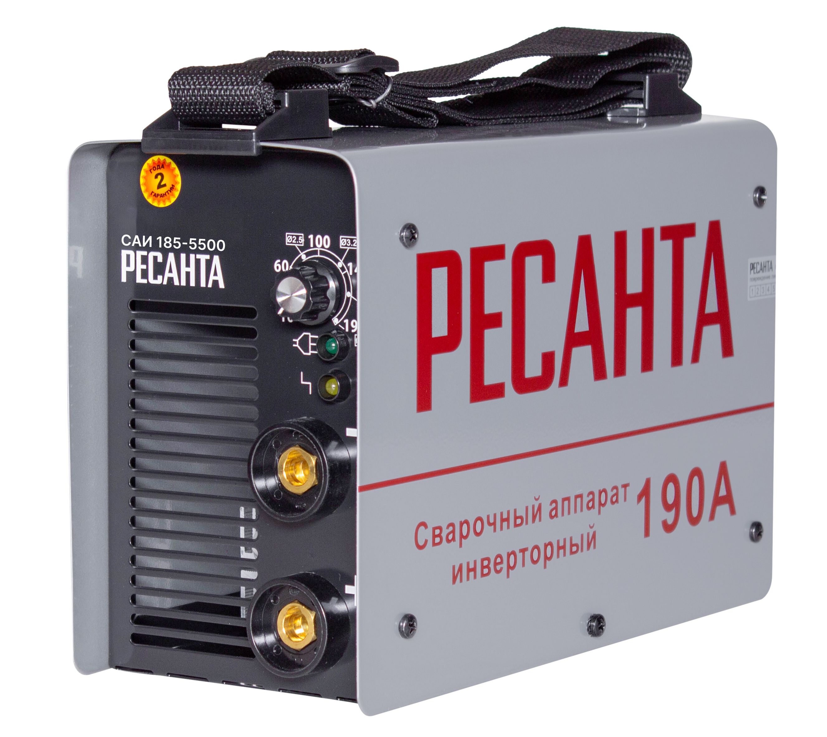 Изображение товара Инверторный сварочный аппарат Ресанта САИ-185-5500 7,2 кВт, MMA, IGBT